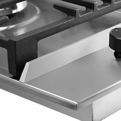 Omega 90cm Gas Cooktop, Stainless Steel