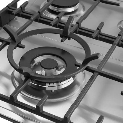 Omega 90cm Gas Cooktop, Stainless Steel
