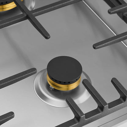 Omega  90cm Gas Cooktop, Stainless Steel