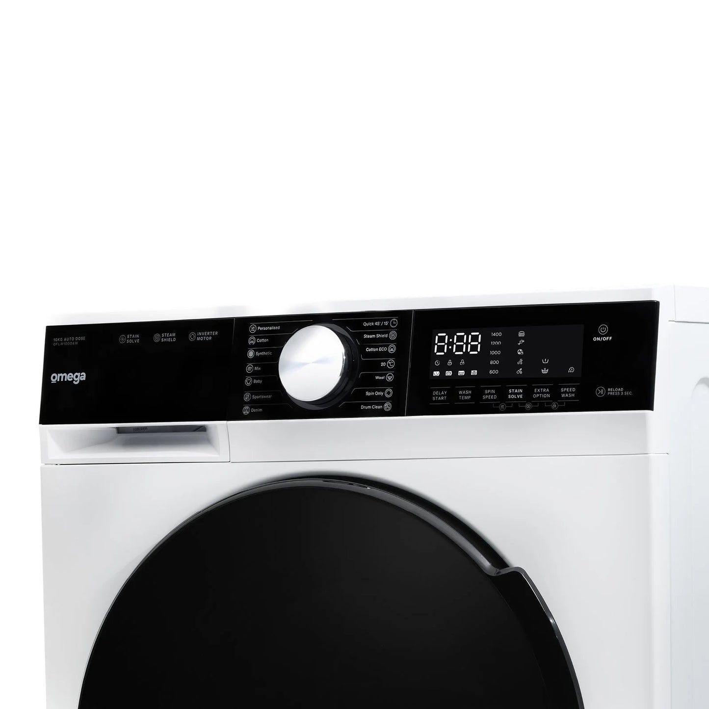 Omega 10kg Auto Dose Front Load Washing Machine