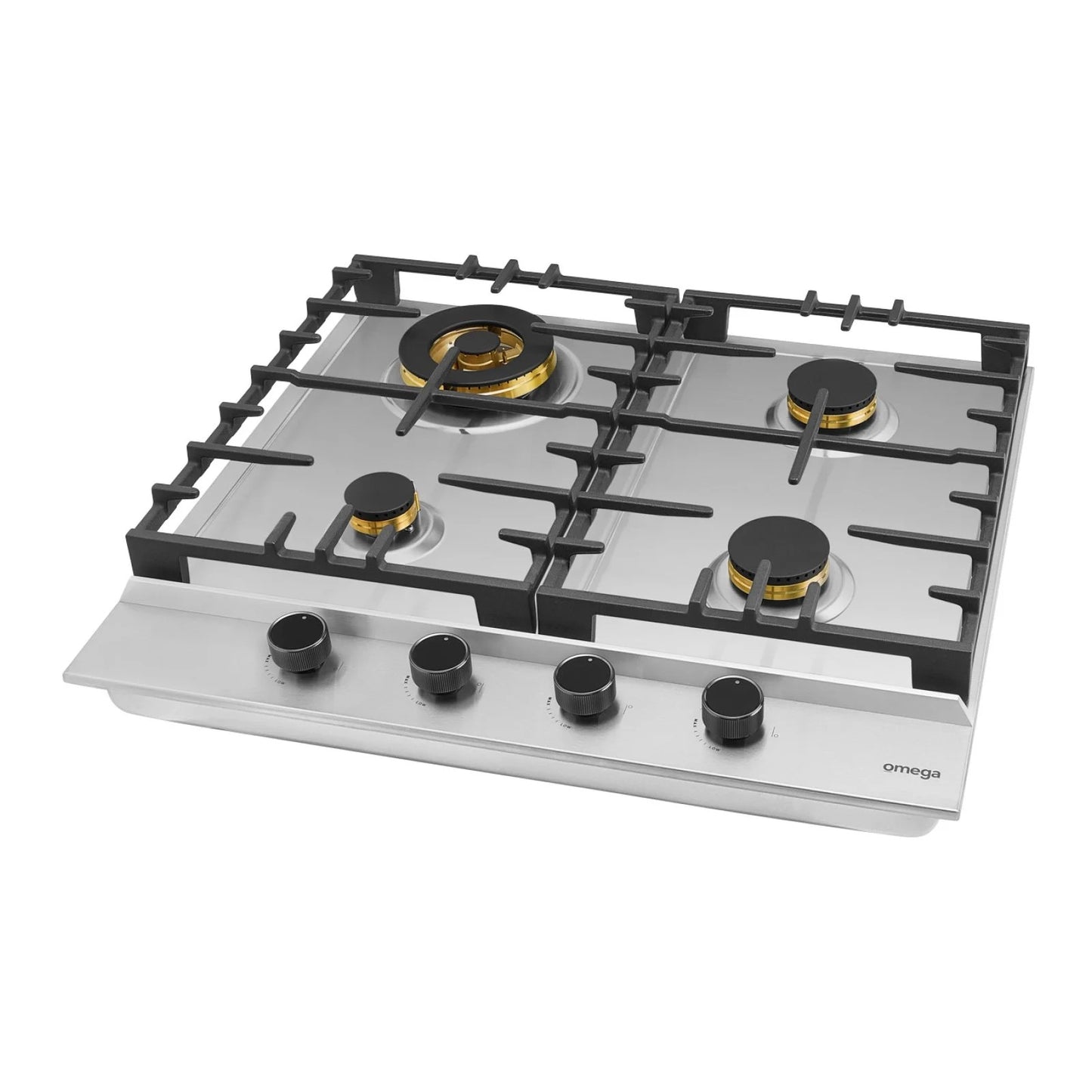 Omega  60cm Gas Cooktop, Stainless Steel
