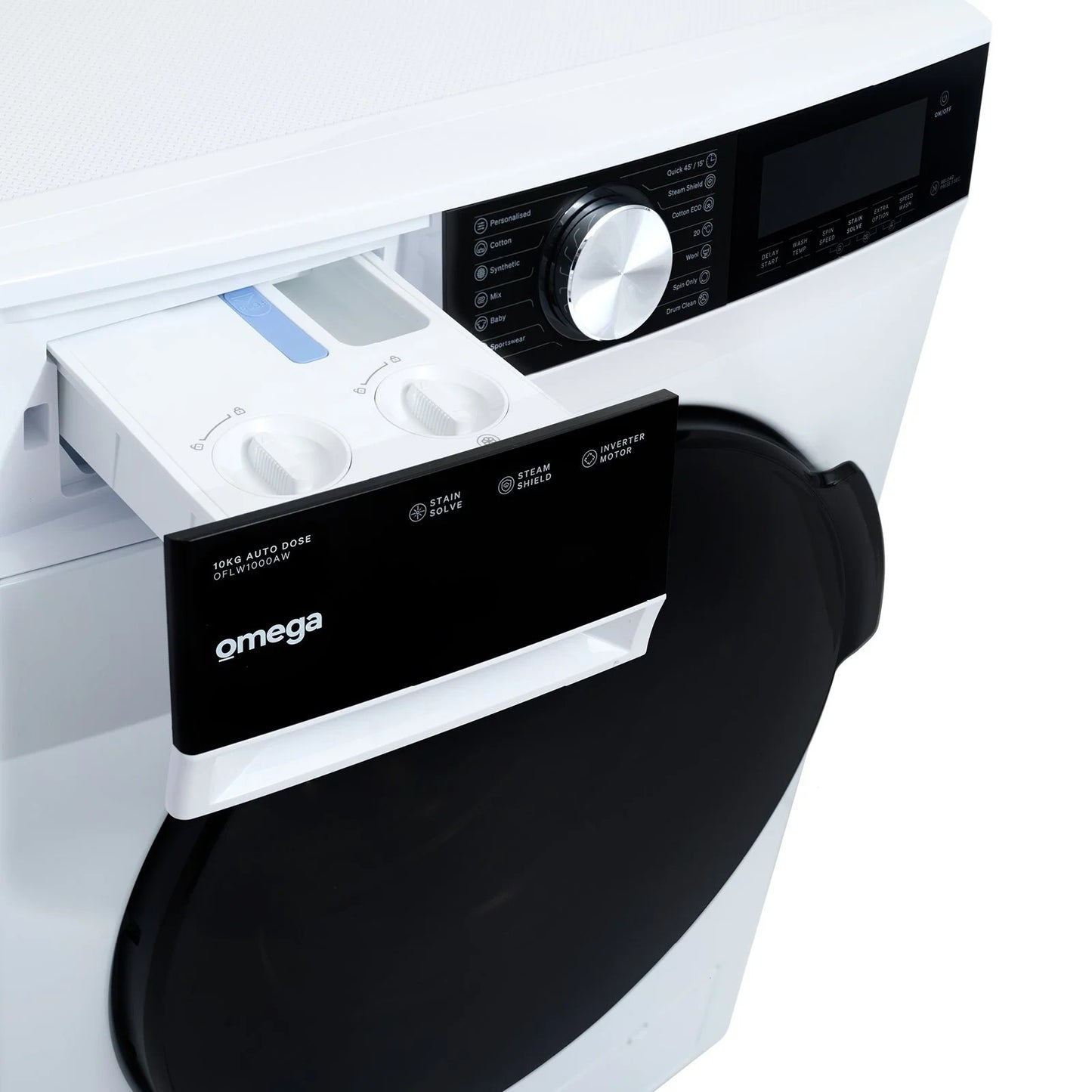 Omega 10kg Auto Dose Front Load Washing Machine