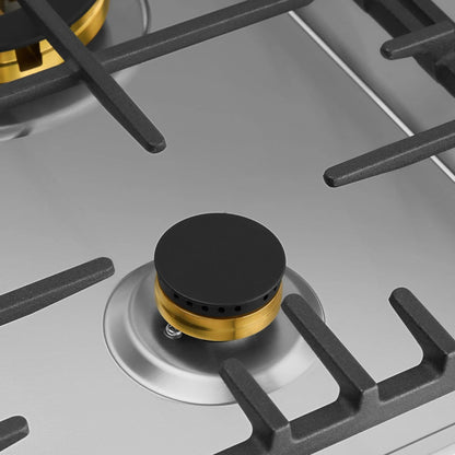 Omega  60cm Gas Cooktop, Stainless Steel