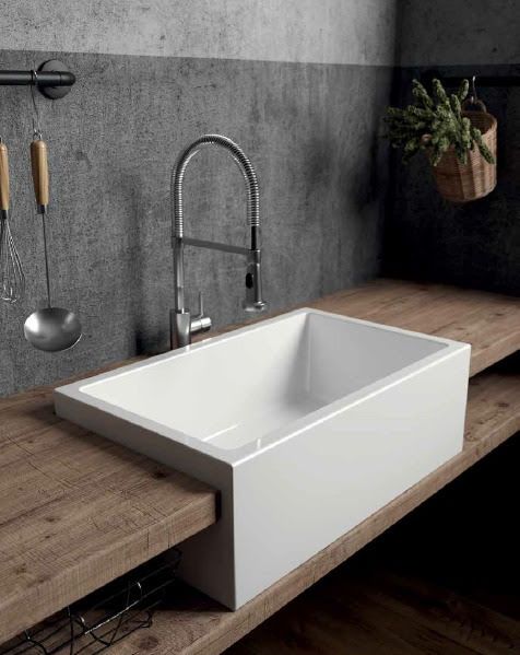Patri 75 x 46 Fine Fireclay Single Bowl Farmhouse Butler Sink