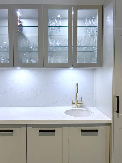 Cuisine Round 47 Inset / Undermount Fine Fireclay Gloss White Sink