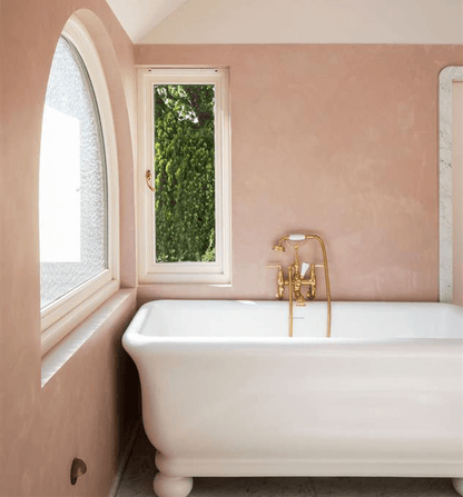 Kirkham 160 x 85 TitanCast Solid Surface Freestanding Bath with Ball Feet - Satin Silk White