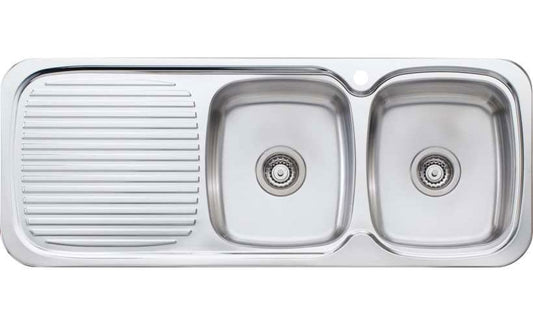 Oliveri Sink 1200mm Double RH Bowl