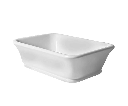 Kirkham 52 x 38 TitanCast Solid Surface Basin - Gloss White
