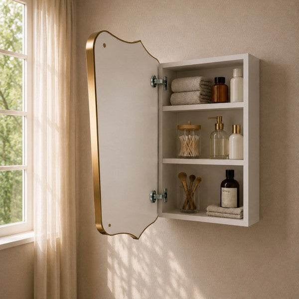 Turner Hastings Mayer Shield Mirrored Shaving Cabinet 600mm