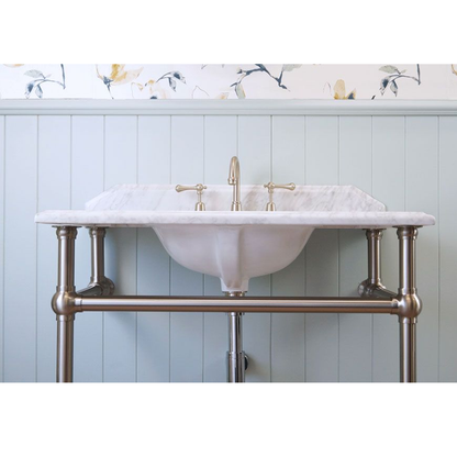 Turner Hastings Mayer Washstand with Carrara Marble Top 900x550mm