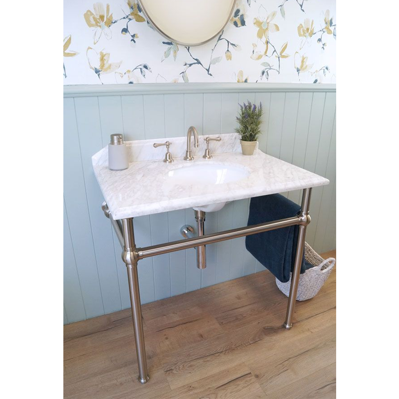 Turner Hastings Mayer Washstand with Carrara Marble Top 900x550mm