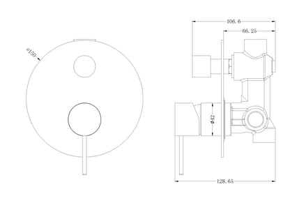 Nero Mecca Shower Mixer With Diverter