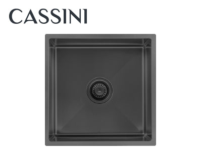 Cassini Sniper 440 Single Bowl Sink - Black Stainless Steel