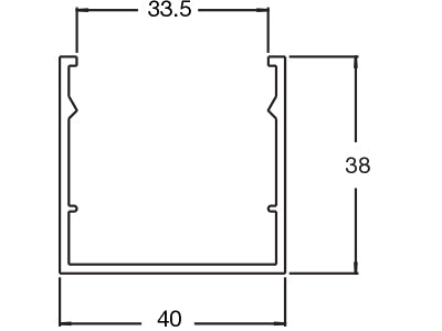 Aluminium Partition Extrusion Channel