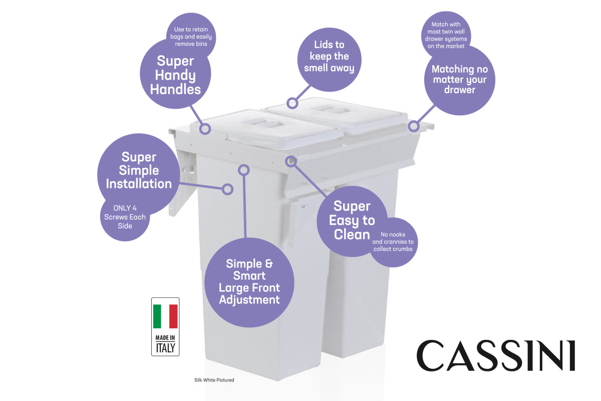 Cassini Insert Bin System - White