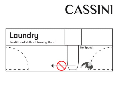 Cassini Shelf Mounted Folding Ironing Board