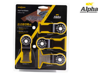 Alpha Starlock Multi-Tool Blades - 4 Piece Set