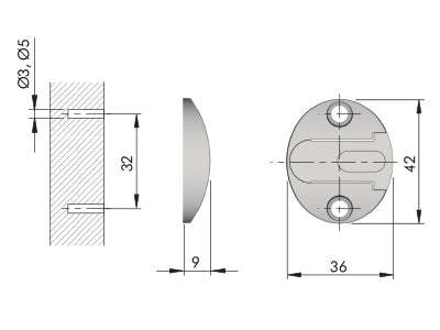 Side Mount Bracket For Duras Stay