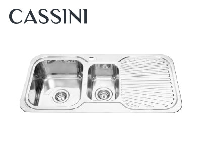 Cassini Matrix - One & Half Bowl, Single Drain Sink