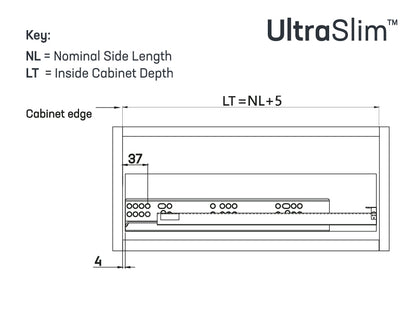 UltraSlim Drawer - 128mm Height