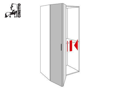 Cinetto PS23 - Bi-Folding Door System - Push to Open Kit