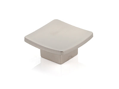 Zens Square Knob - Dull Brushed Nickel