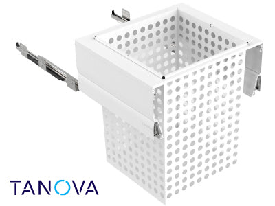 600mm Tanova Designer Series Soft Close Metal Laundry Basket System - 1X 100L
