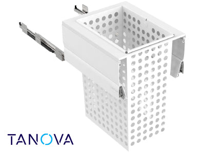450mm Tanova Designer Series Soft Close Metal Laundry Basket System - 1 X 65L