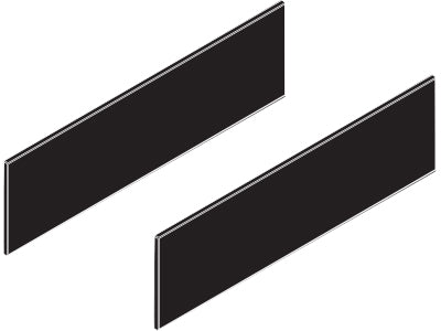 Harn Ritma Cube Solid Side Panel Square Rail Jet Black