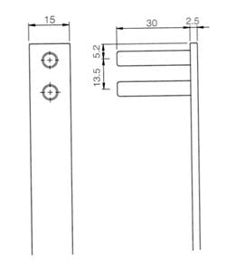 Solid Aluminium Locking Bar