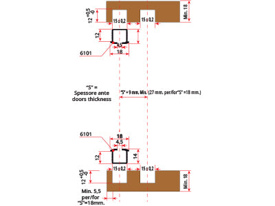 Villes Series 6100 Top & Bottom Track