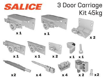 Salice GLOW+ 3 Door Carriage Kit 45kg