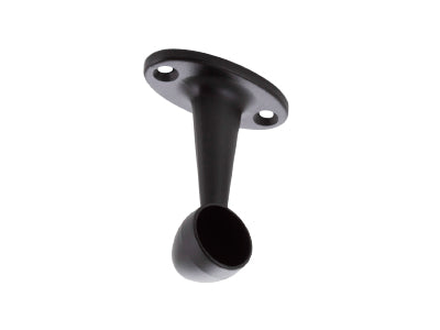 End Pillar For Round Wardrobe Tube - 19mm - Matt Black