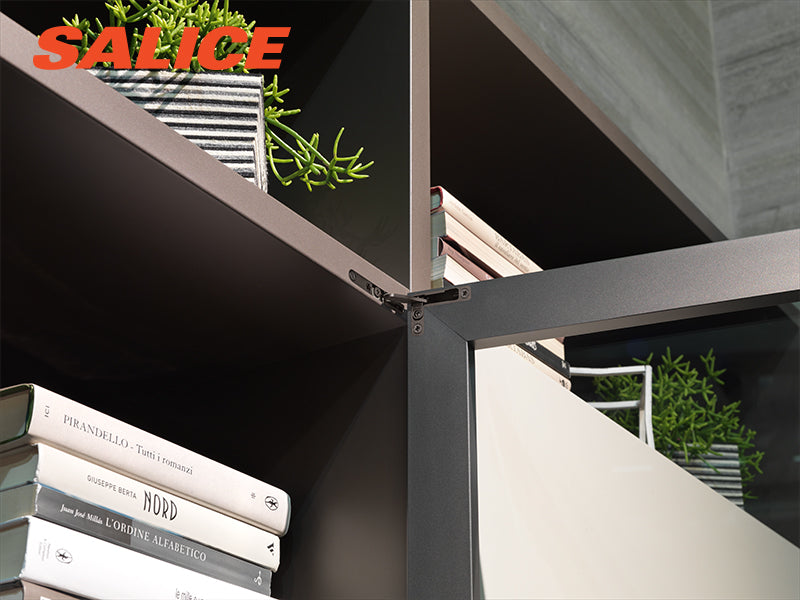 Salice Air Hinge Set - Push To Open - Titanium