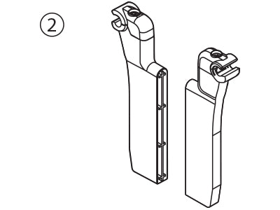 Harn Ritma Divider Panel Connector Set White