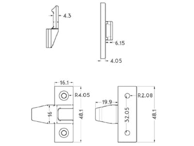 Push In Keku Style Fastener