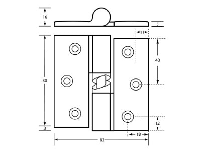 Diecast Lift Off Gravity Hinge Hold Open SC