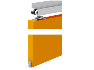 Single Sliding Door Track System - Wall Mount - 50kg - Single Pack