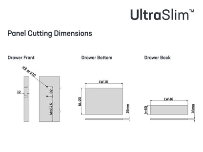 UltraSlim Drawer - 90mm Height