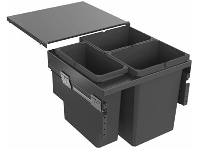VS ENVI Space XX Pro Waste Bin - 600mm - Lava Grey