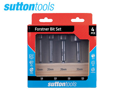 Sutton Tools 4pc Forstner Bit Set