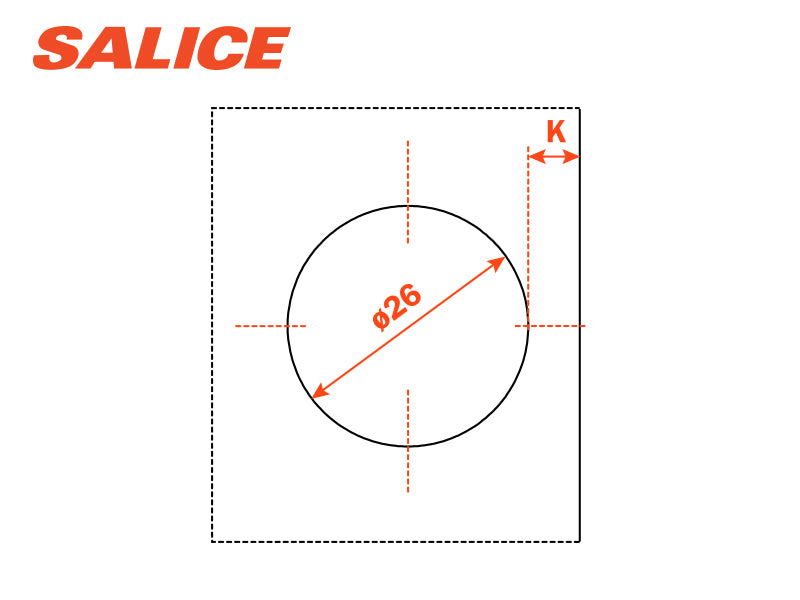 Salice 94° Full Overlay Glass Door Hinge