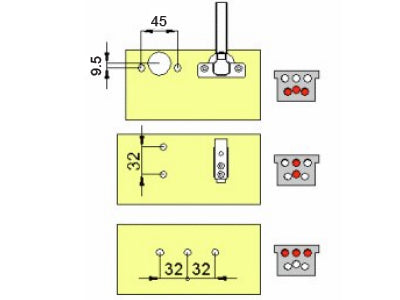 Uniholz Star - Single Head Boring & Insert Machine - 45mm Drilling Pattern