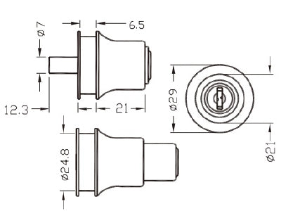Glass Sliding Door Push Lock