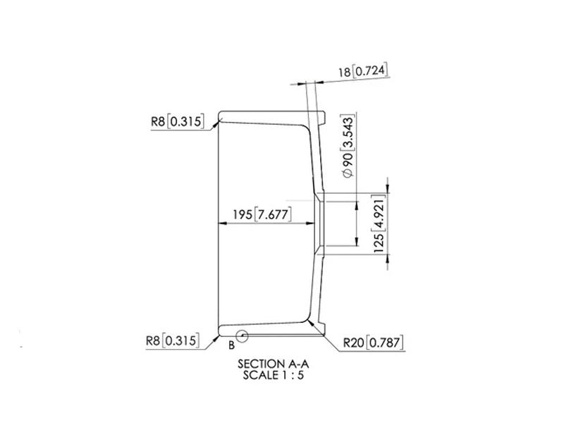 Carysil Fine Fireclay Reversible Butler Sink - Single Bowl - 610mm