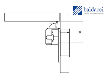 SCALA Rectangle Flush Handle -