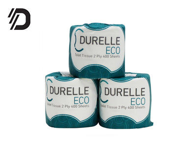 Toilet Paper Rolls 2 Ply 400 Sheet - Pack Of 48 Rolls