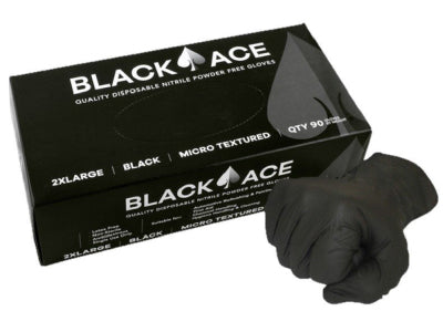 Black Ace Disposable Nitrile Gloves