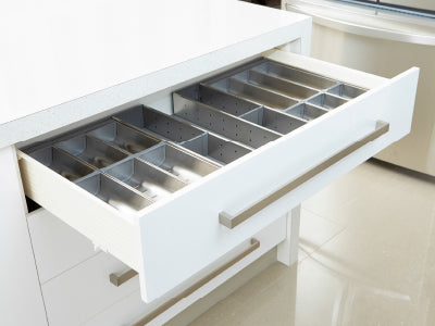 Impala Triple Row Cutlery Organiser with Extra Section
