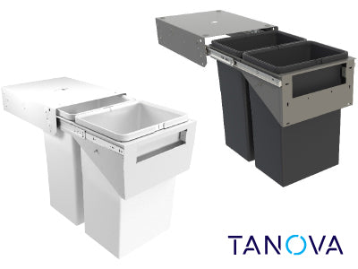Tanova Simplex Twin Waste Bin - 350mm
